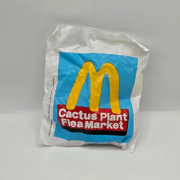 McDonalds Cactus Plant Flea Market Happy Meal Bag Toy Sealed Collectible Limited - Picture 1 of 4